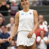 Yulia Putintseva peut se réjouir: elle a sorti Iga Swiatek KEYSTONE/AP/Alberto Pezzali